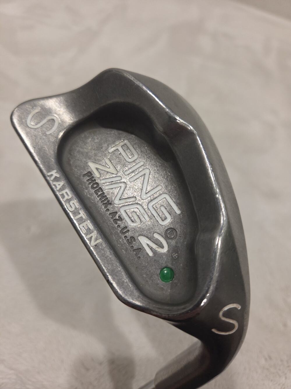 Vintage Ping Zing 2 Karsten Sand Wedge Green Dot Golf Club SW